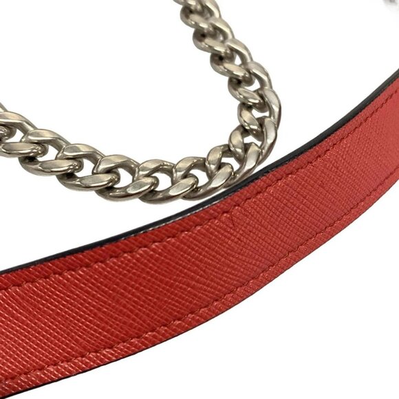 Auth PRADA - 1BD034 Red Leather Shoulder Bag - Picture 7 of 16